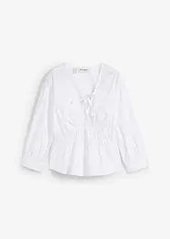 Blusa arricciata con cuciture elasticizzate, bonprix