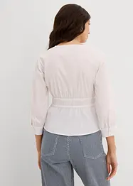 Blusa arricciata con cuciture elasticizzate, bonprix