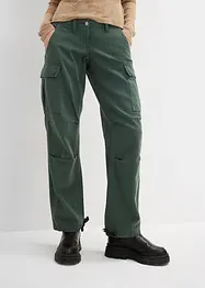 Pantaloni cargo in puro cotone, bonprix