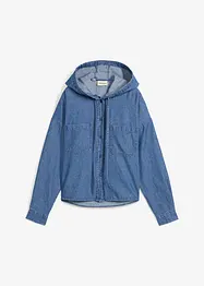 Camicia di jeans con cappuccio, bonprix