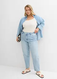Mom jeans cropped, vita alta, bonprix