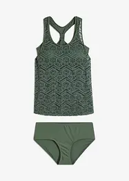 Tankini in pizzo (set 2 pezzi), bonprix