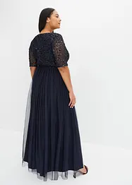 Abito lungo con paillettes, bonprix