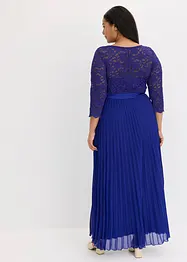 Abito di chiffon con pizzo e gonna plissettata, bonprix