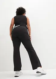 Pantaloni sportivi in cotone, svasati, bonprix
