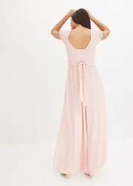 Abito in chiffon con pizzo e fascia da allacciare, bonprix
