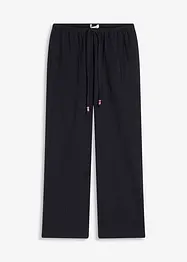Pantaloni larghi con effetto operato, bonprix