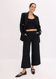 Pantaloni culotte con ricami traforati, bonprix