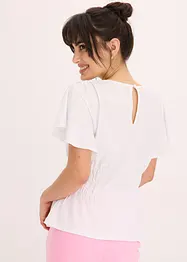 Maglia in  jersey crêpe con dettagli smock, bonprix
