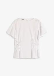 Maglia in  jersey crêpe con dettagli smock, bonprix