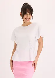 Maglia in  jersey crêpe con dettagli smock, bonprix