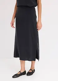 Gonna midi in viscosa fluente, bonprix