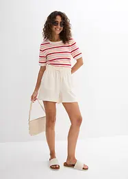 Shorts paper bag in misto lyocell fluente, bonprix