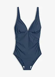 Costume intero modellante a compressione leggera con scollo a V, bonprix