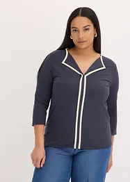 Maglia con bordi a contrasto, bonprix