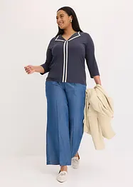 Maglia con bordi a contrasto, bonprix