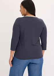 Maglia con bordi a contrasto, bonprix