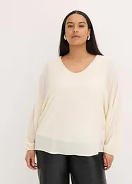 Tunica di chiffon con bordino di strass, bonprix