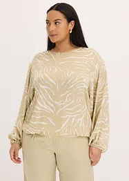 Tunica in satin fantasia, bonprix