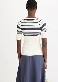 Maglione in filato fine con bottoni decorativi, bonprix
