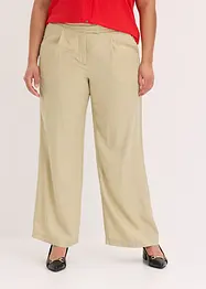 Pantaloni in lyocell con pinces, bonprix