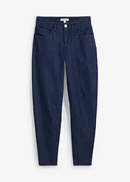 Jeans barrel in cotone biologico, vita media, bonprix