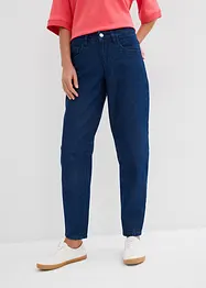 Jeans barrel in cotone biologico, vita media, bonprix