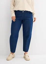 Jeans barrel in cotone biologico, vita media, bonprix