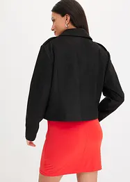Giacca cropped in similpelle, bonprix