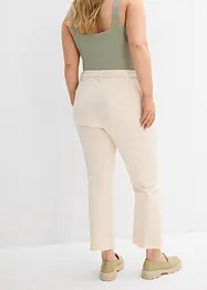Jeans flared cropped, vita alta, bonprix