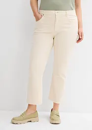 Jeans flared cropped, vita alta, bonprix