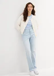 Jeans straight, vita media, bonprix