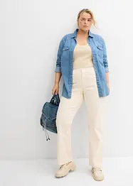 Jeans straight, vita media, bonprix