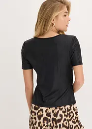 Maglia in materiale lucido, bonprix