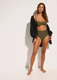 Slip a vita alta per bikini (pacco da 2), bonprix
