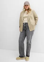 Jeans straight, vita media, bonprix