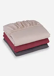 Lenzuolo con angoli in jersey melange, bonprix