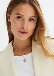 Collane (set 2 pezzi) con zirconie, bonprix