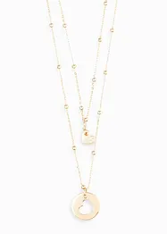 Collane (set 2 pezzi) con zirconie, bonprix