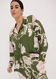 Blusa in satin fantasia, bonprix