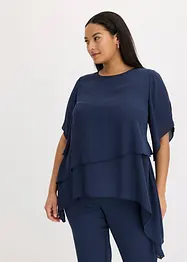 Blusa asimmetrica a più veli, bonprix