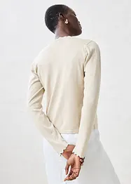 Cardigan in filato fine misto seta, bonprix