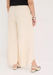 Pantaloni cropped con spacco, bonprix