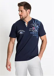 T-shirt serafino in puro cotone biologico, bonprix