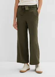 Pantaloni culotte in misto lino leggero, bonprix