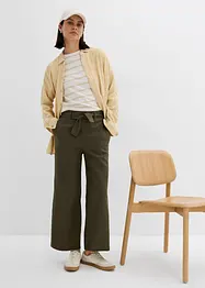 Pantaloni culotte in misto lino leggero, bonprix