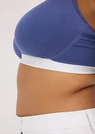 Reggiseno t-shirt senza ferretto con cotone biologico (pacco da 2), bonprix