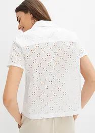 Camicetta con ricami traforati, bonprix