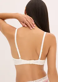 Reggiseno con coppe preformate e ricami stampati, bonprix