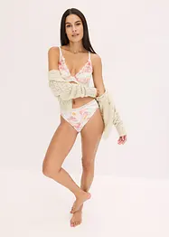 Reggiseno con coppe preformate e ricami stampati, bonprix